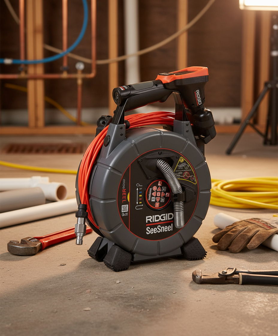 Ridgid 70803 SeeSnake MicroREEL CA in professional setting